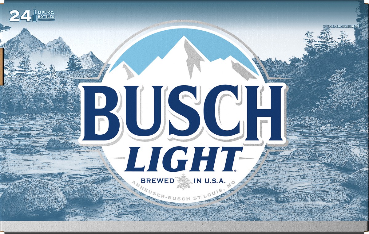 slide 3 of 8, Busch Light Beer, 24 Pack 12 fl. oz. Bottles, 288 fl oz