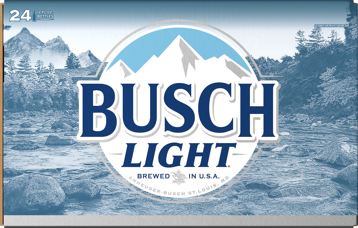 slide 8 of 8, Busch Light Beer, 24 Pack 12 fl. oz. Bottles, 288 fl oz