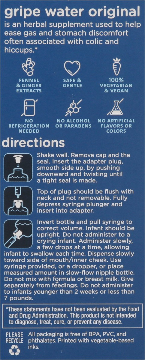 slide 3 of 9, Mommy's Bliss Age 2 Weeks+ Baby Original Gripe Water 4 fl oz, 4 oz