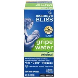 Mommy's Bliss Age 2 Weeks+ Baby Original Gripe Water 4 fl oz