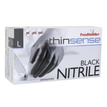 slide 1 of 1, FoodHandler Thinsense Black Nitrile Pf Large, 250 ct