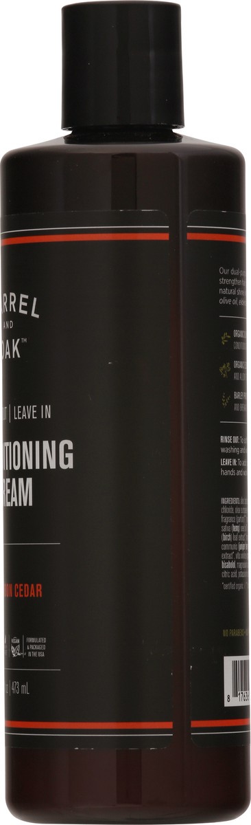 slide 8 of 9, Barrel And Oak Bourbon Cedar Conditioning Cream 16 fl oz Bottle, 16 fl oz