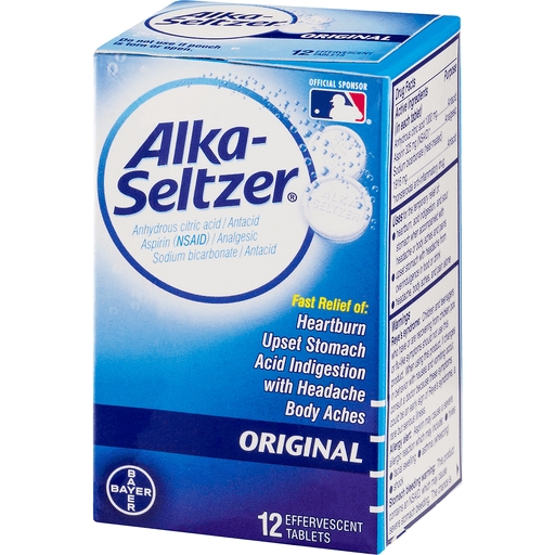 Alka-Seltzer Original Effervescent Antacid Tablets 12 Ct | Shipt