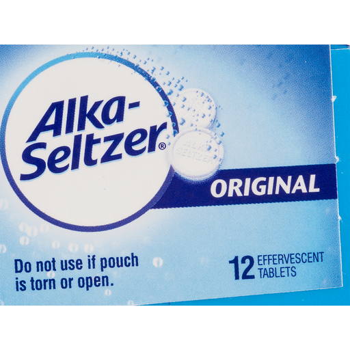 slide 8 of 9, Alka-Seltzer Original Effervescent Antacid Tablets, 12 ct