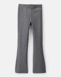 Carter's Carters Kid Solid Cotton Flare Stretch Leggings - Grey Grey 6-6X
