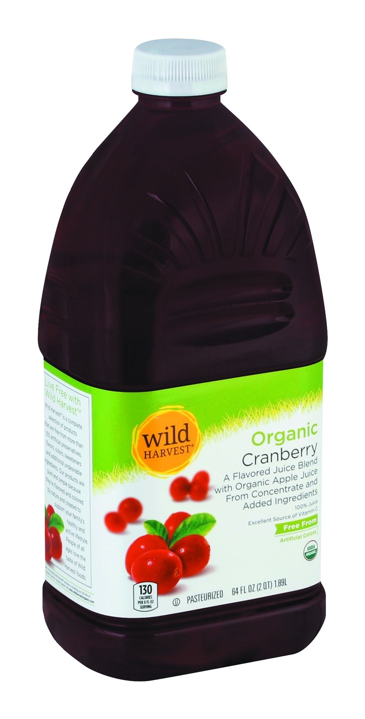 slide 1 of 1, Wild Harvest Organic Cranberry Juice, 64 fl oz