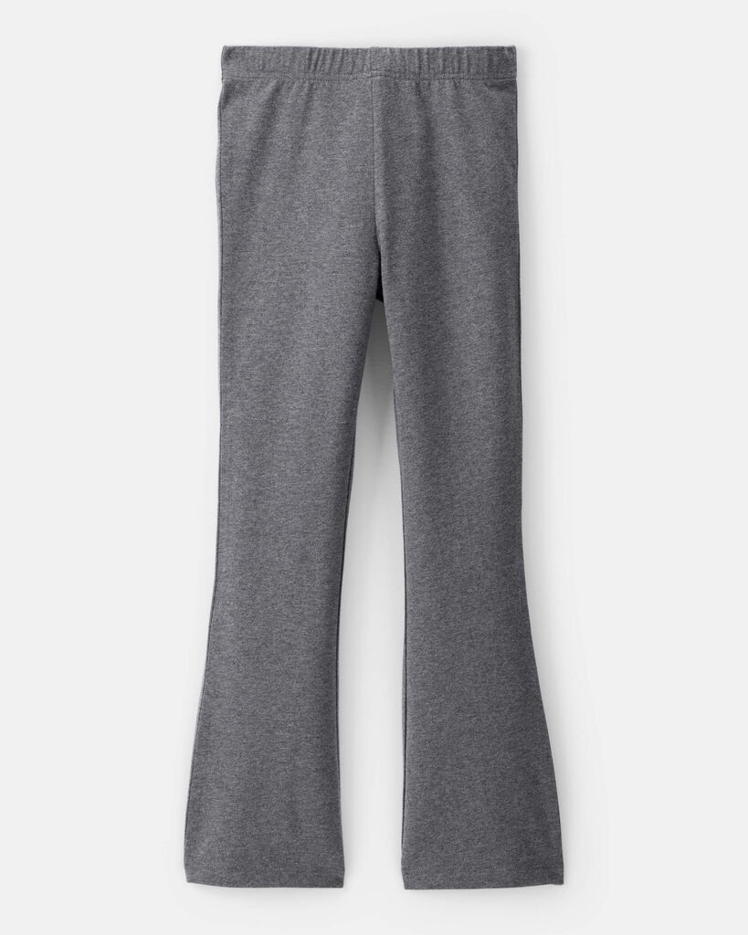 slide 2 of 3, Carter's Carters Kid Solid Cotton Flare Stretch Leggings - Grey Grey 7, 1 ct