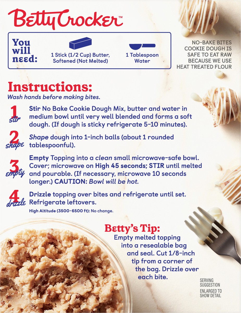 slide 6 of 9, Betty Crocker Cinnamon Roll No-Bake Cookie Dough, 12.2 oz, 12.2 oz