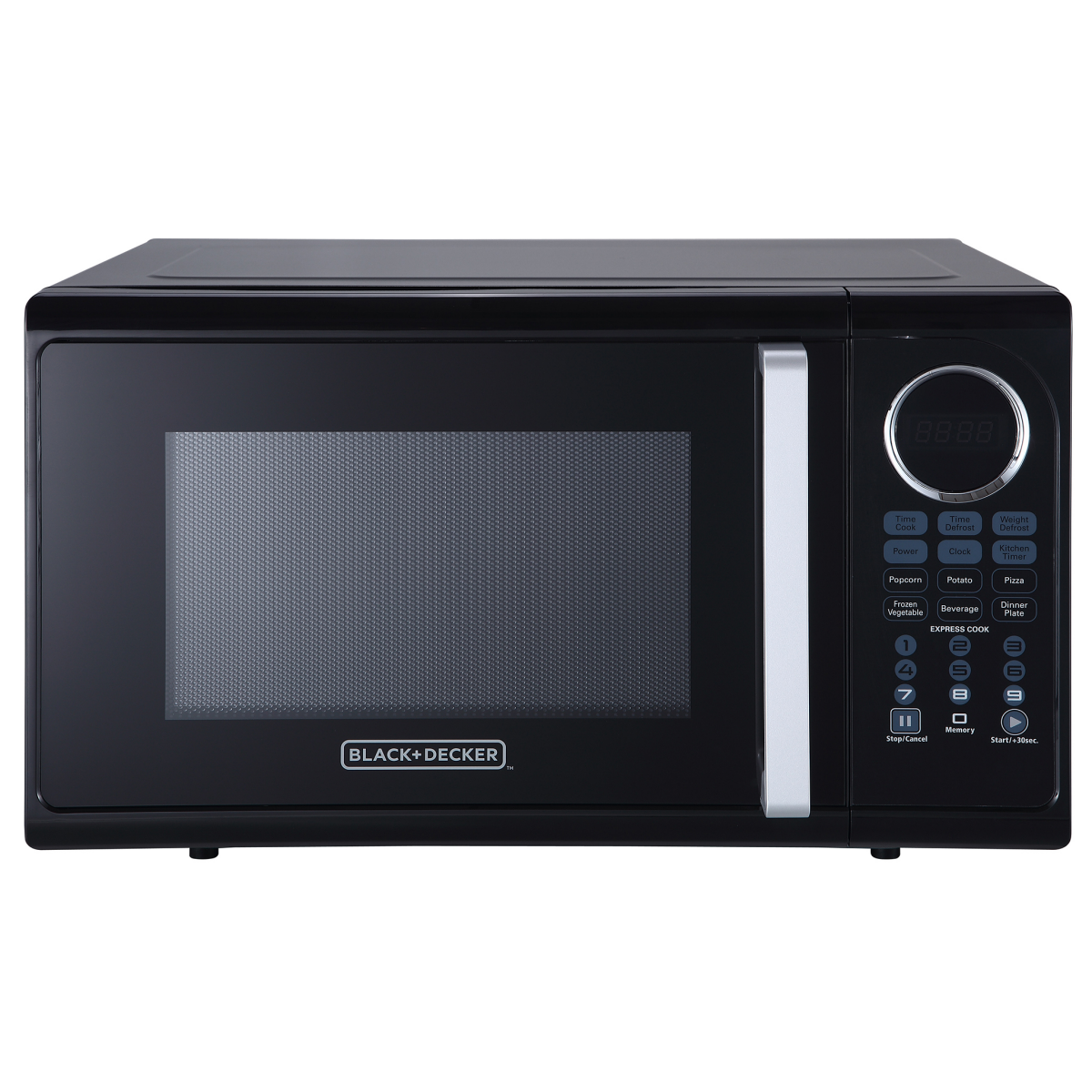 slide 1 of 3, BLACK+DECKER Black & Decker Black + Decker 0.9 CF Microwave Oven - Black, 1 ct