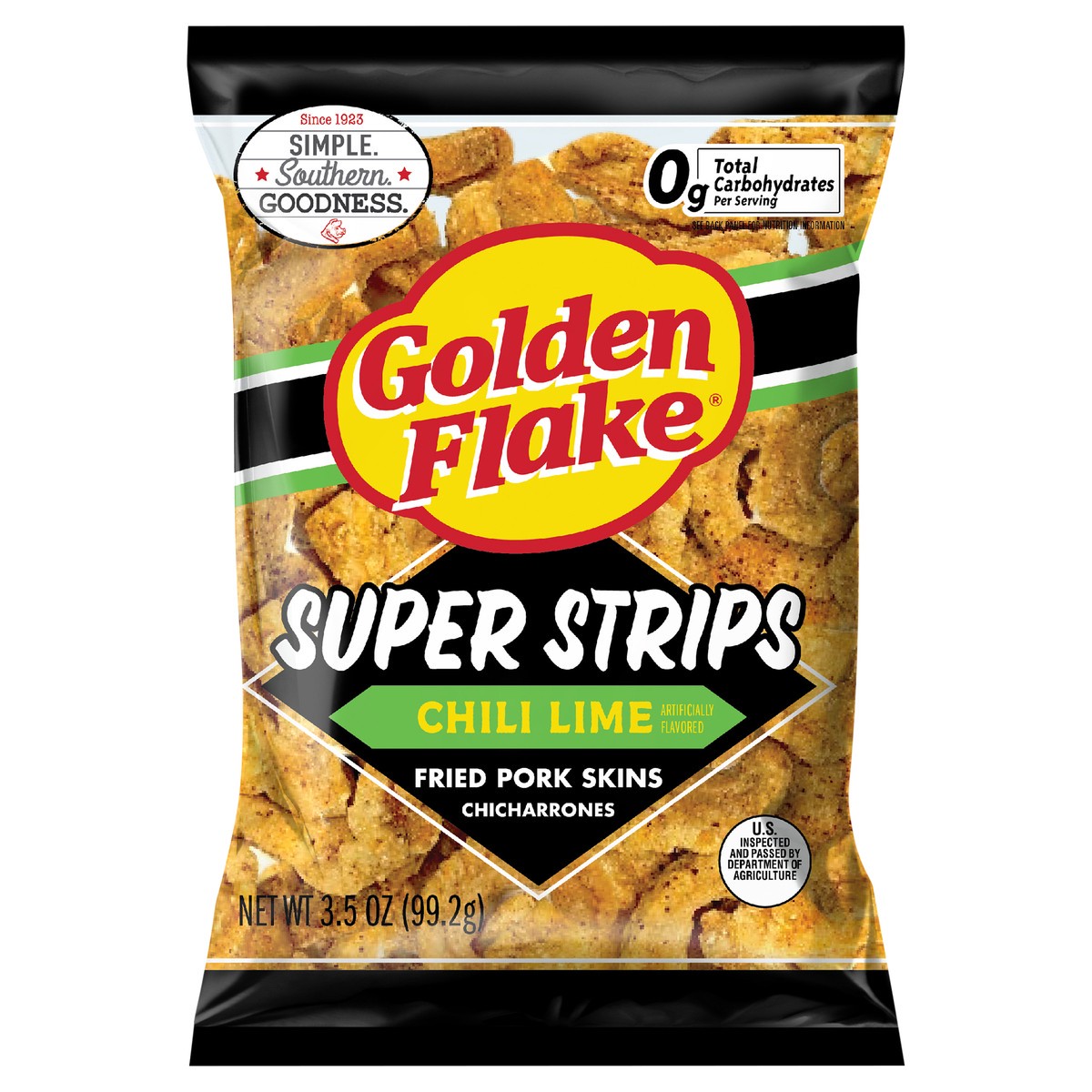 slide 8 of 11, Golden Flake 3.5 oz Golden Flake Chili Lime Super Strips, 3.5 oz