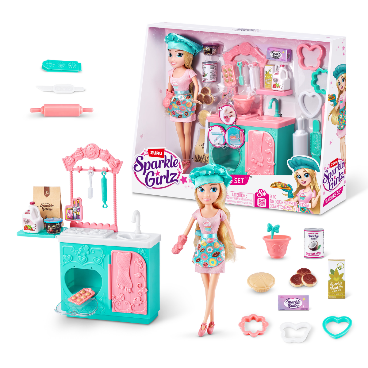 slide 1 of 29, Sparkle Girlz Bake Off Doll Set by ZURU, 1 ct