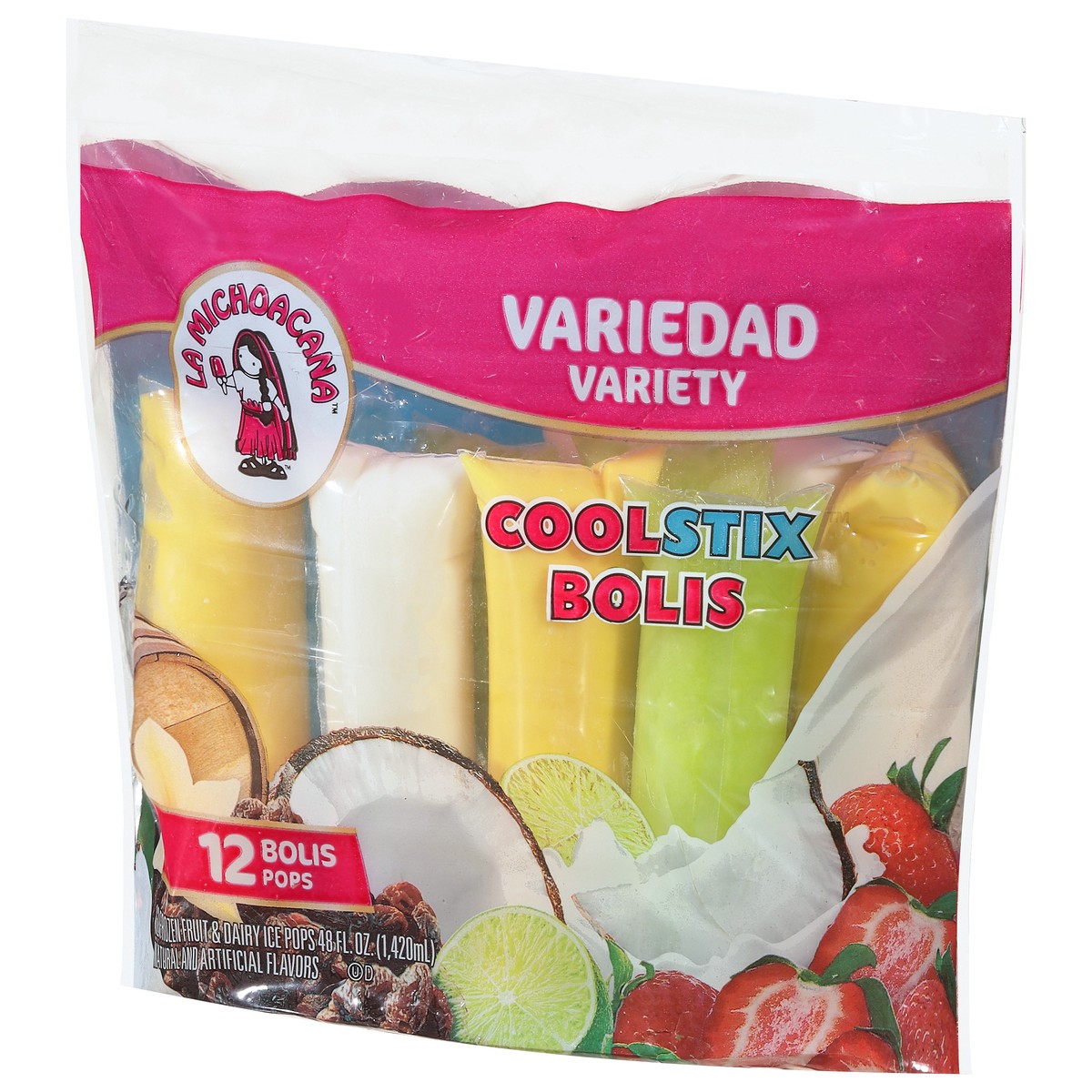 slide 3 of 9, La Michoacana Variety Ice Cream Pops Bag, 12 ct