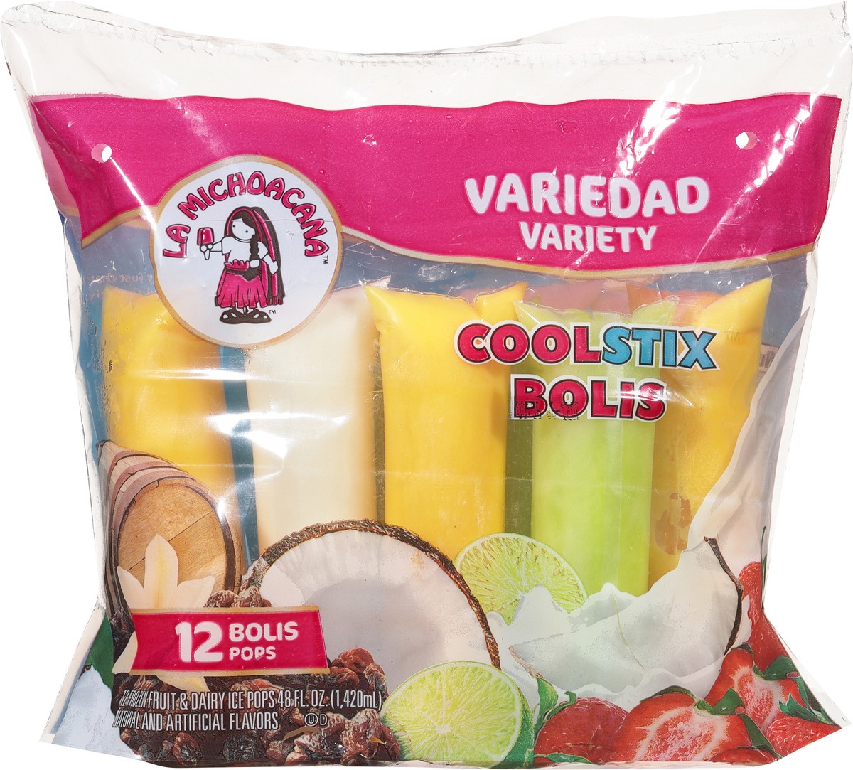 slide 6 of 9, La Michoacana Variety Ice Cream Pops Bag, 12 ct