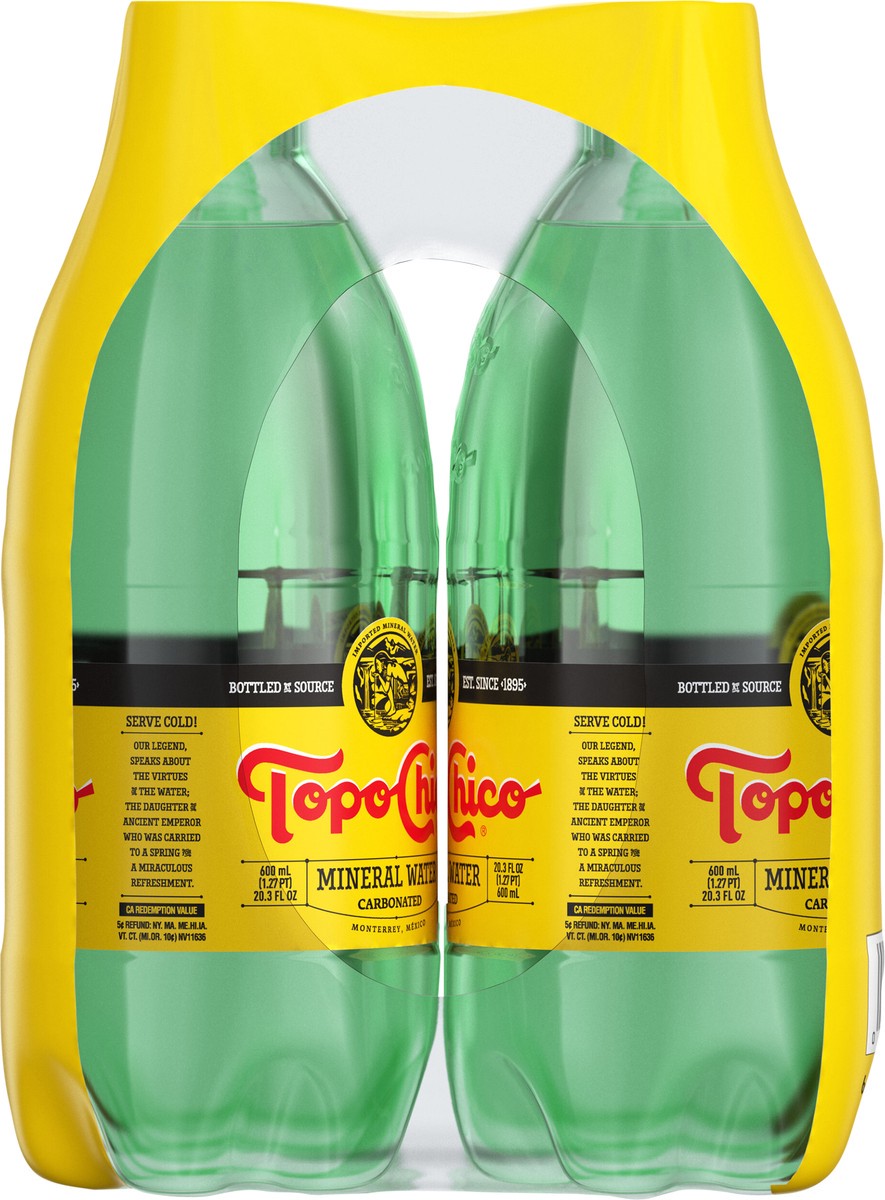 slide 3 of 12, Topo Chico Mineral Water Bottles, 20.3 fl oz, 6 Pack, 6 ct