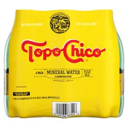 Topo Chico Mineral Water Bottles, 20.3 fl oz, 6 Pack