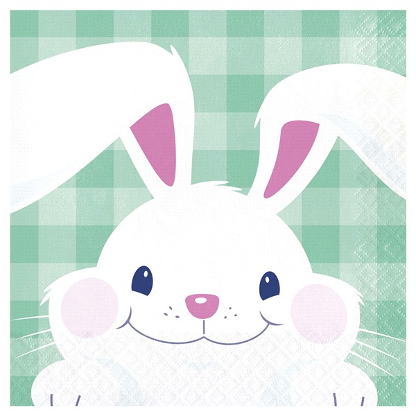 slide 1 of 1, Creative Converting Funny Bunny Lunch Napkin, 1 ct