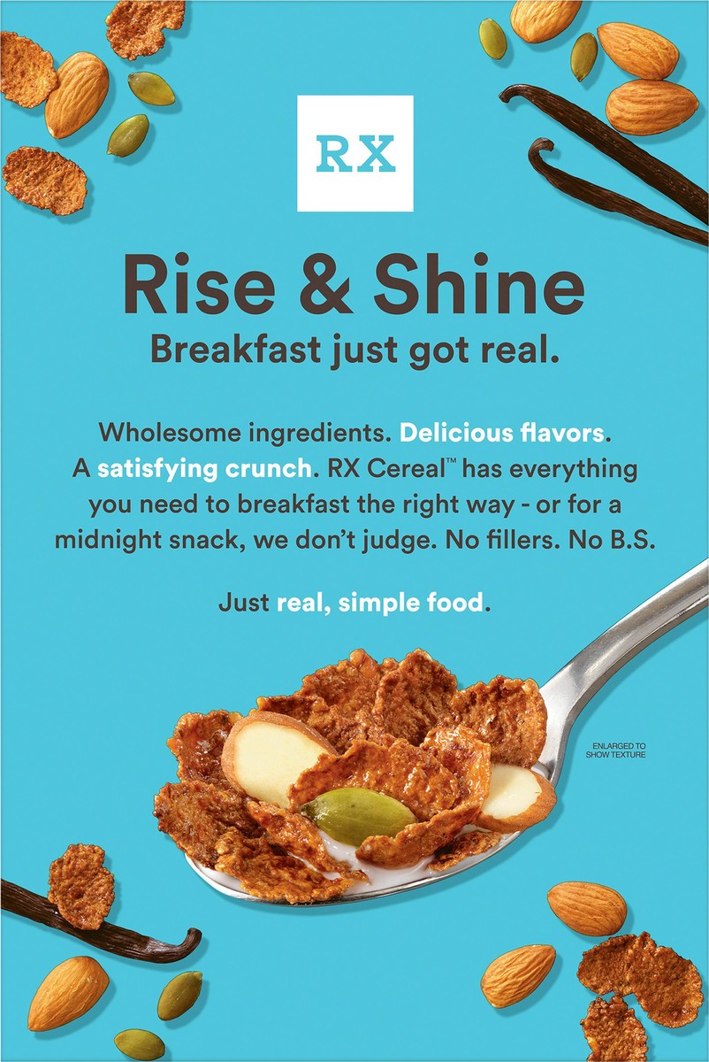 slide 8 of 8, RX Breakfast Cereal, Vanilla Almond, 12 oz, 12 oz