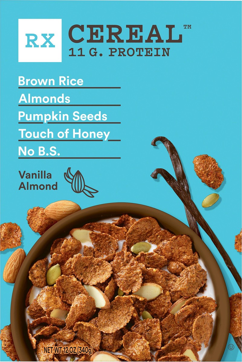 slide 4 of 8, RX Breakfast Cereal, Vanilla Almond, 12 oz, 12 oz