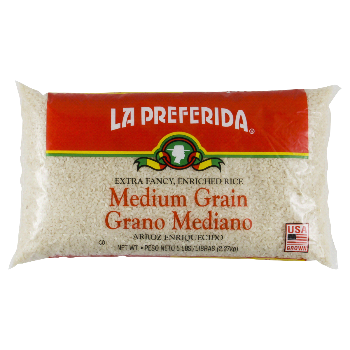 slide 1 of 2, La Preferida Medium Grain Rice, 5 lb