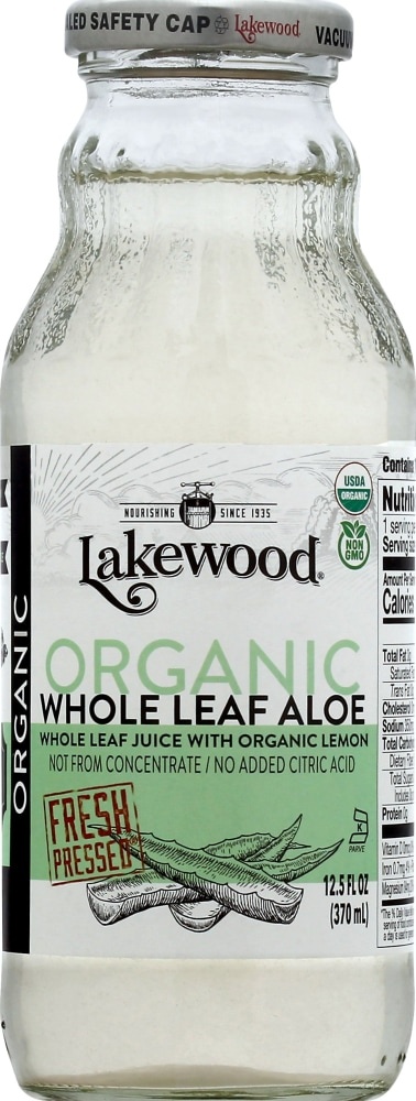 slide 1 of 1, Lakewood Juice Aloe Pure Whole Leaf Organic, 12.5 fl oz
