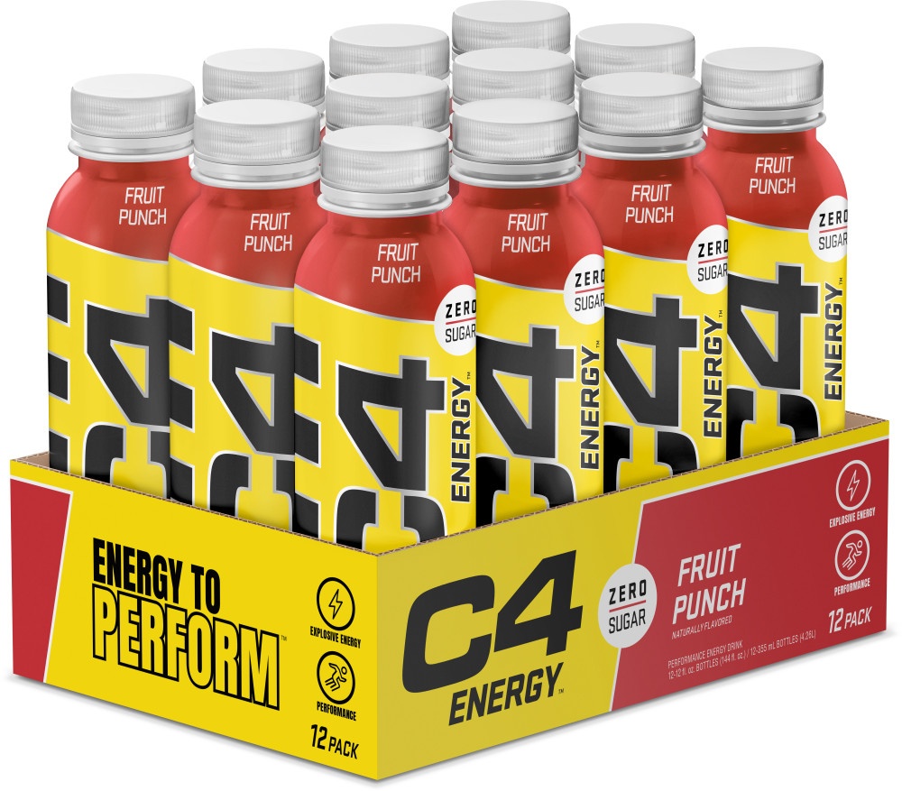 slide 1 of 1, Cellucor C4 Energy Non-Carbonated Performance Drink - Fruit Punch, 12 ct