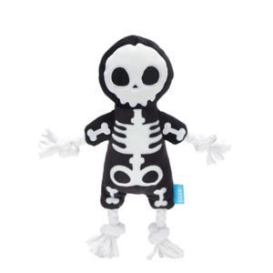 slide 1 of 1, Bark Grim Squeaker Plush Dog Toy, Assorted, 1 ct