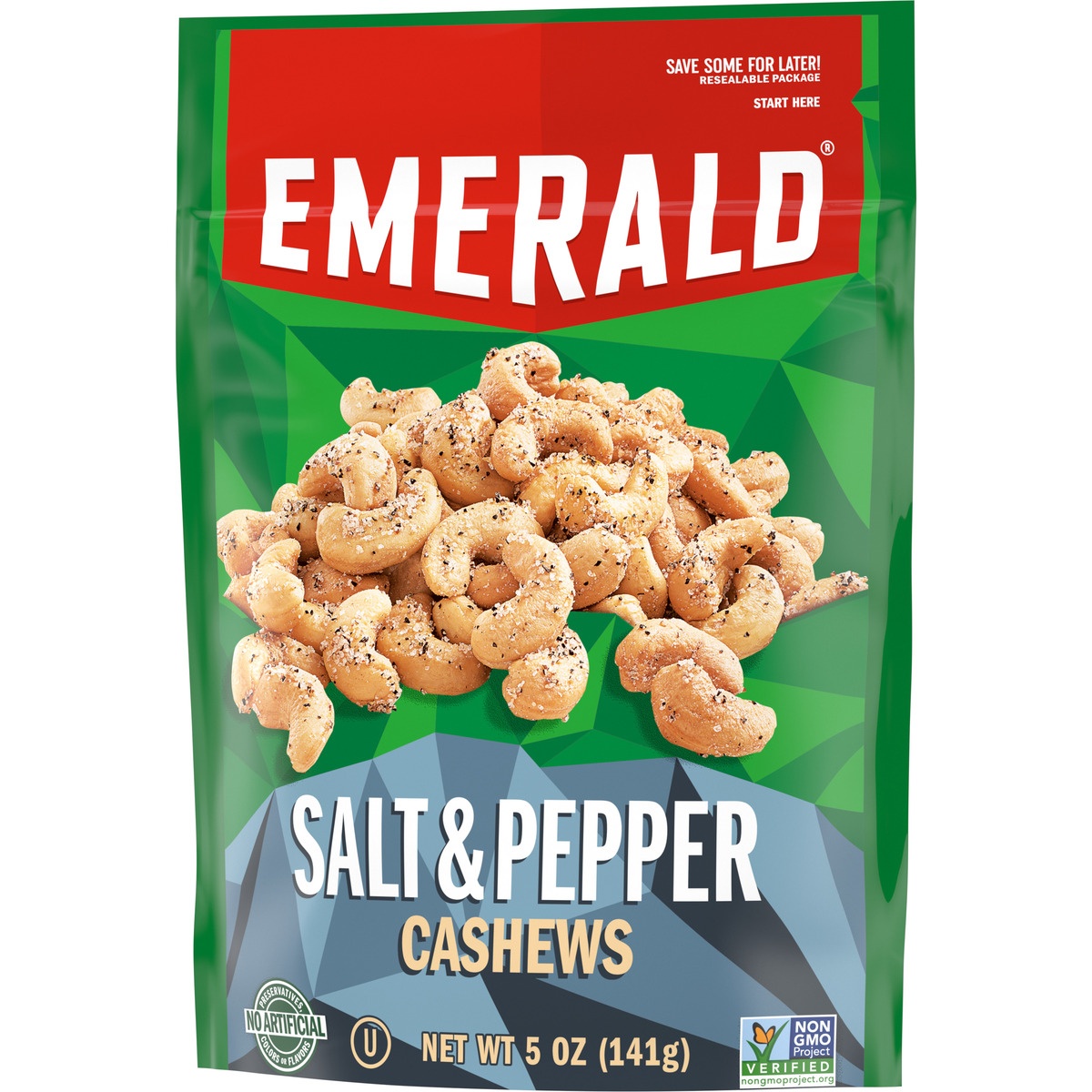 slide 3 of 11, Emerald Salt Pepper Cashews, 5 oz