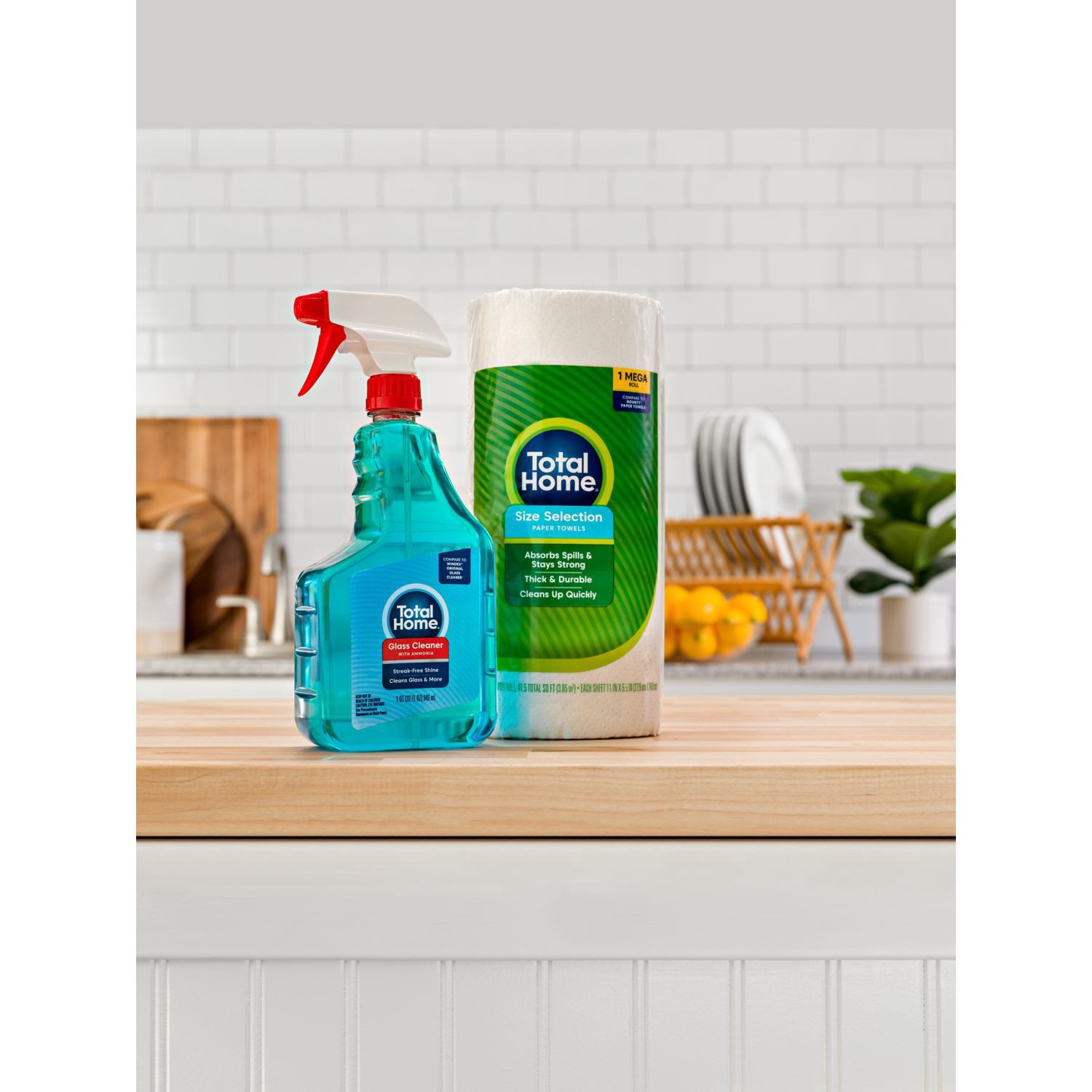 slide 5 of 5, Total Home Paper Towels 2-Ply Sheets, 1 Ct, 92 sht