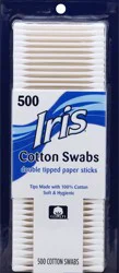 IRIS Cotton Swabs 500 ea