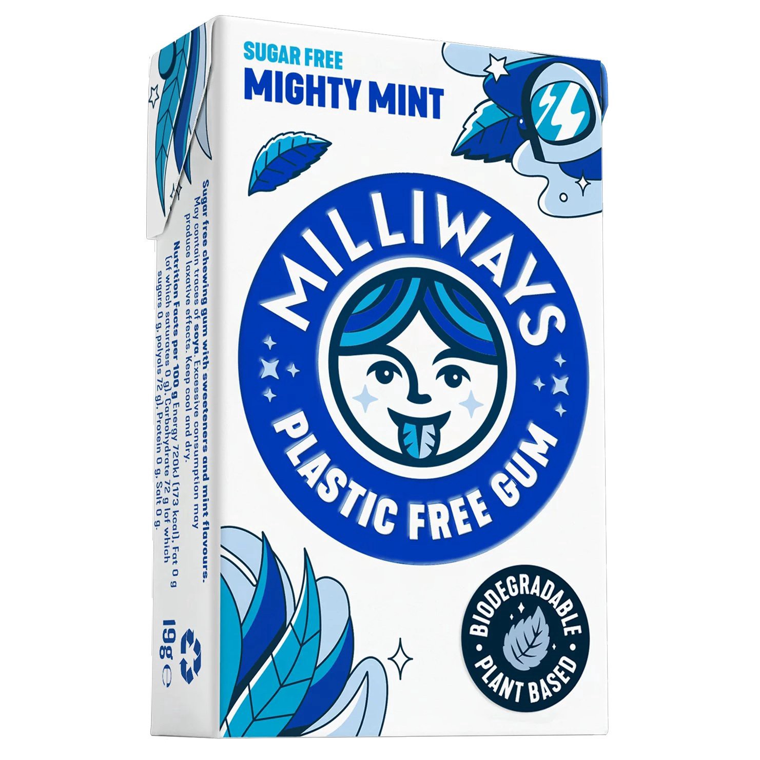 slide 1 of 1, Milliways Mighty Mint Gum, 10 ct