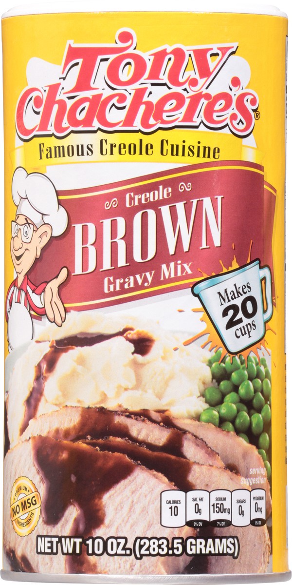 slide 6 of 9, Tony Chachere's Creole Brown Gravy Mix 10 oz, 10 oz