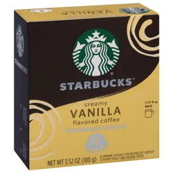 Starbucks Coffee, Creamy Vanilla, Aluminum Capsules - 8 ct