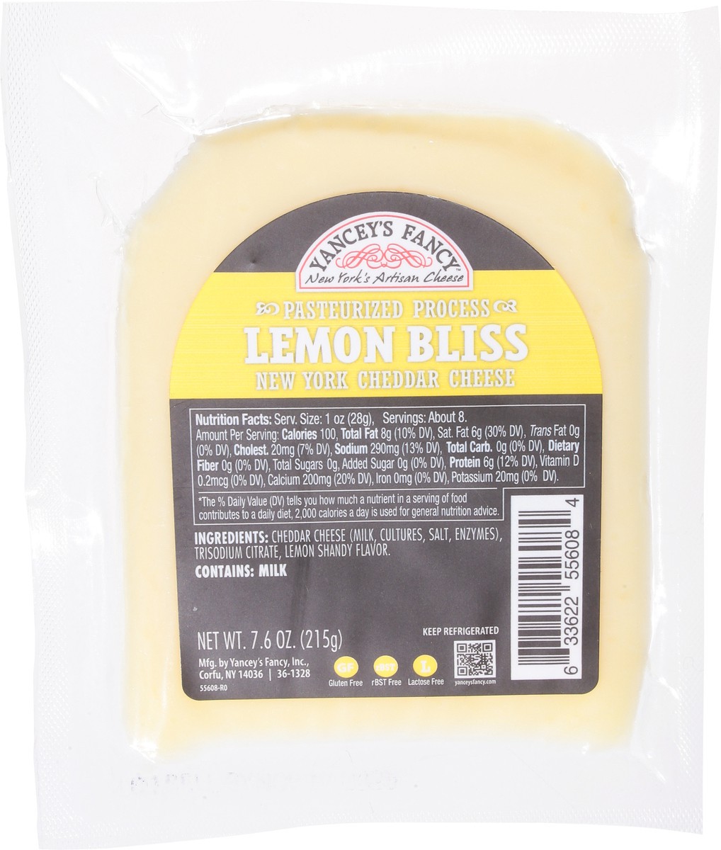 slide 11 of 14, Yancey's Fancy New York Cheddar Lemon Bliss Cheese 7.6 oz, 7.6 oz