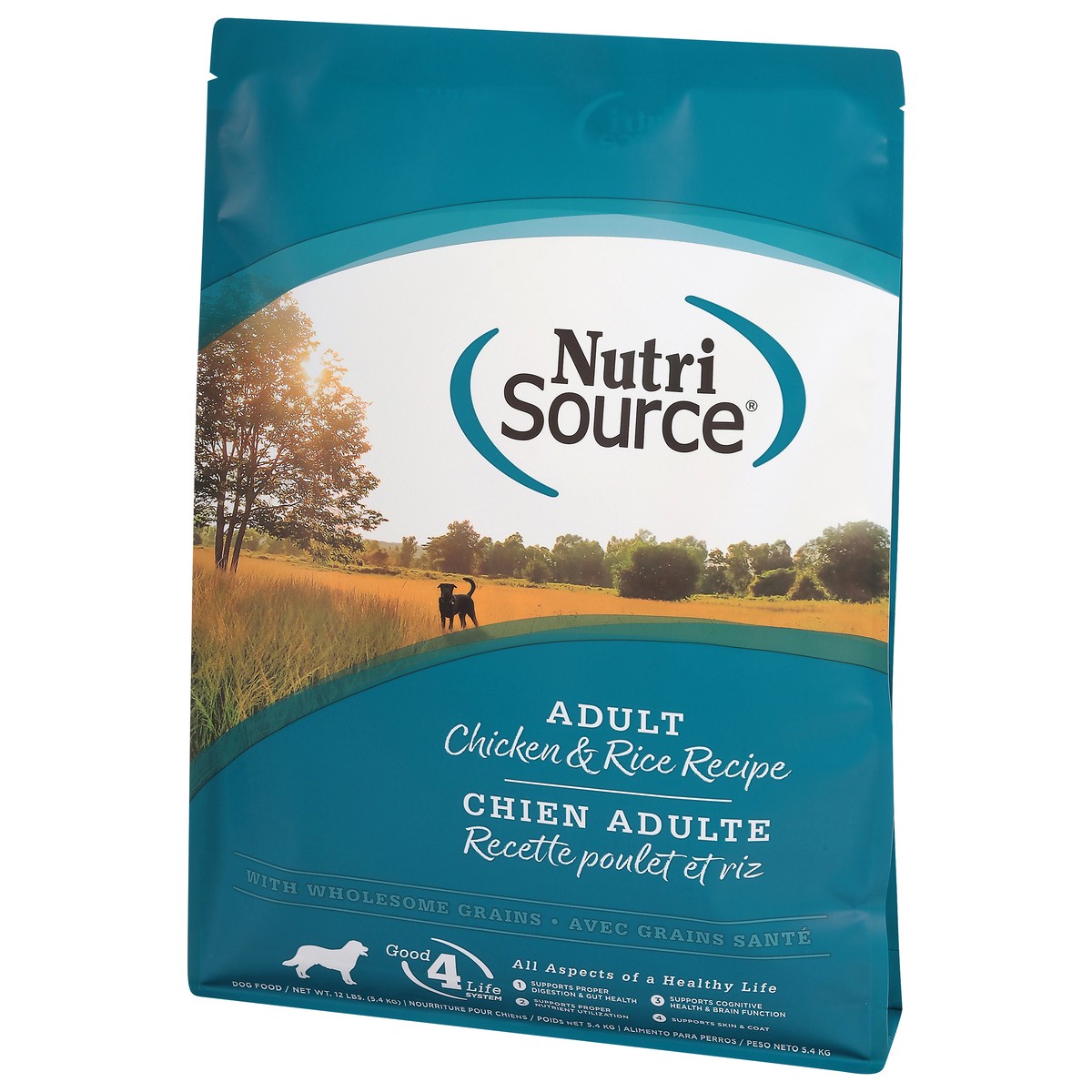 slide 14 of 14, NutriSource with Wholesome Grains Adult Chicken & Rice Recipe Dog Food 12 lb, 12 lb