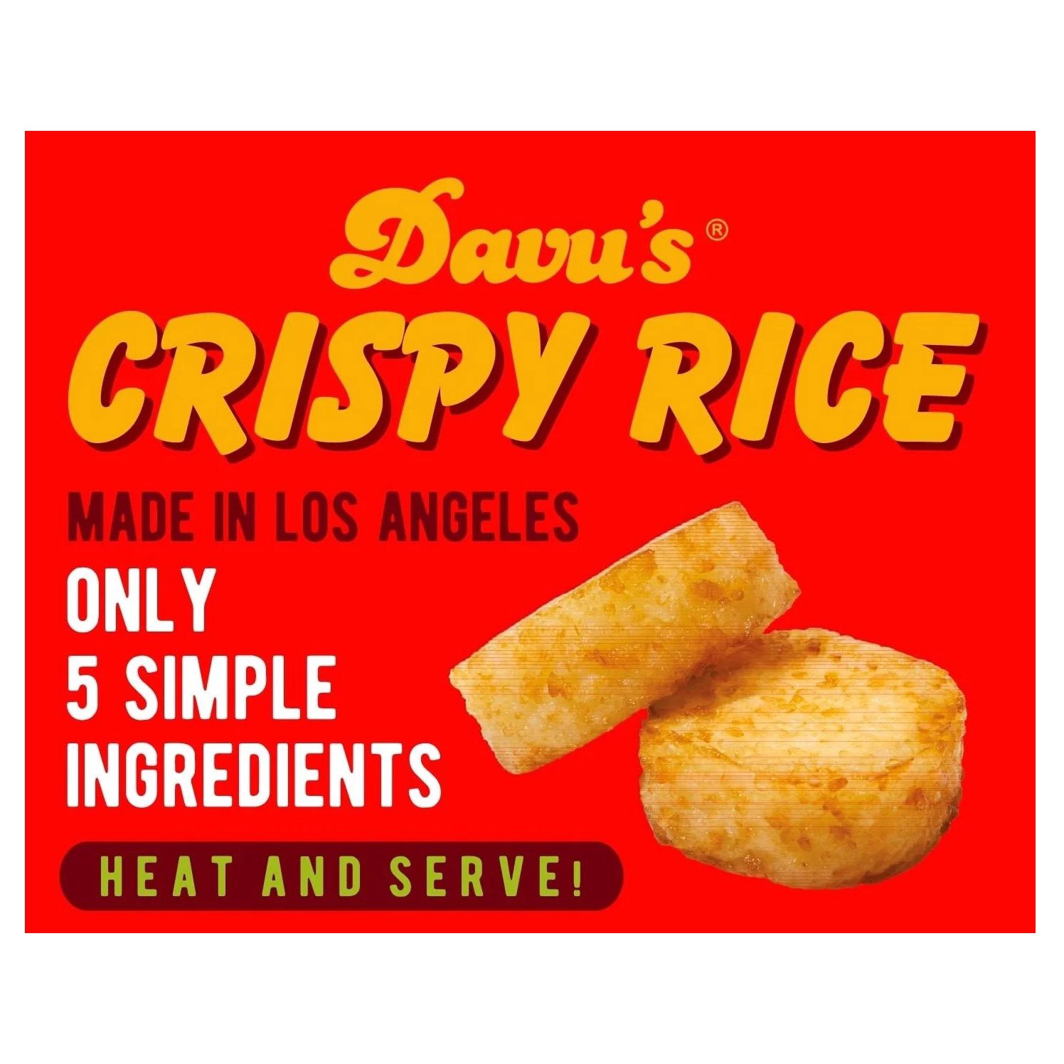 slide 1 of 1, Davu's Crispy Rice Patties, 5 ct