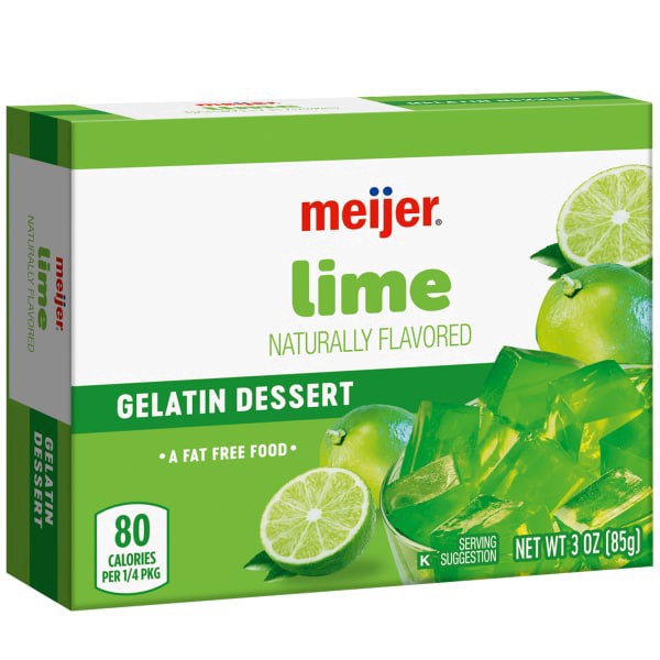 slide 4 of 29, Meijer Lime Gelatin, 3 oz