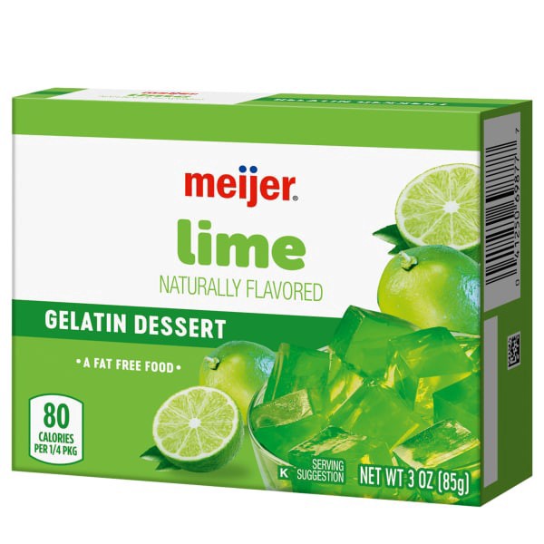 slide 8 of 29, Meijer Lime Gelatin, 3 oz
