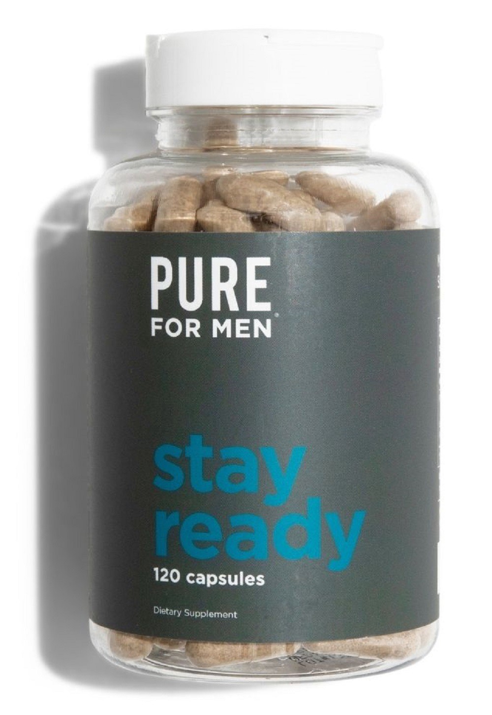 slide 1 of 2, Pure for Men Original Vegan Cleanliness Fiber Supplement Capsules, 120 ct