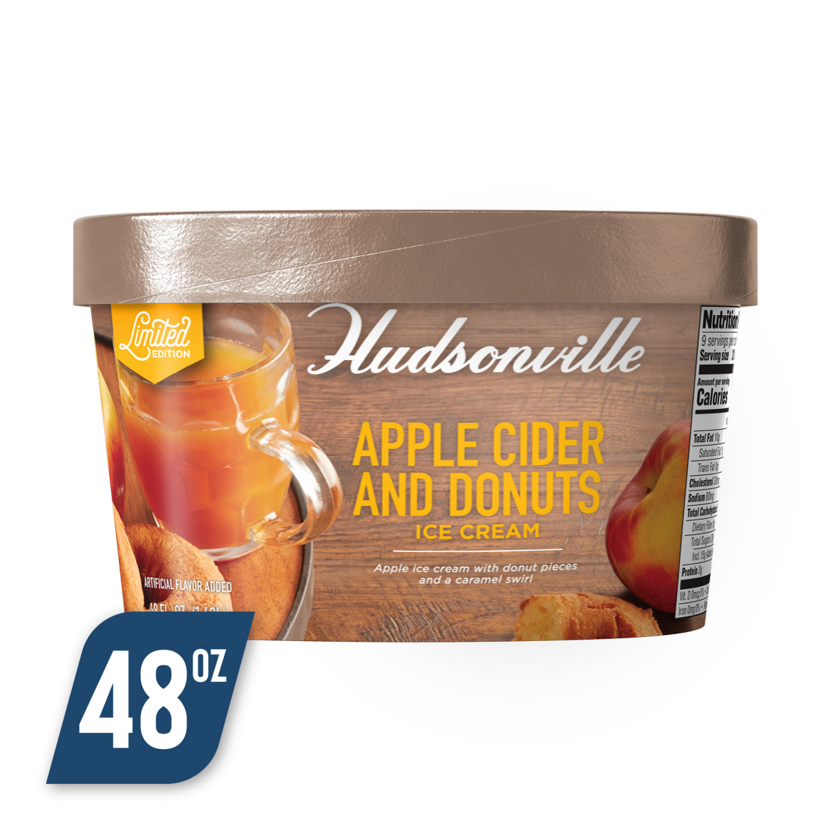 slide 1 of 13, Hudsonville Caramel Popcorn Movie Mix Ice Cream, 48 oz