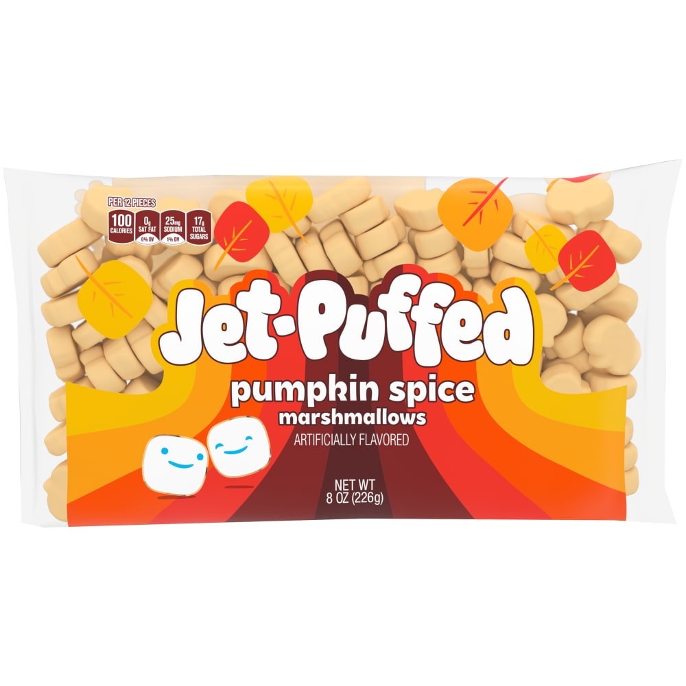 slide 1 of 3, Kraft Jet Puffed Pumpkin Spice Mallow, 8 oz