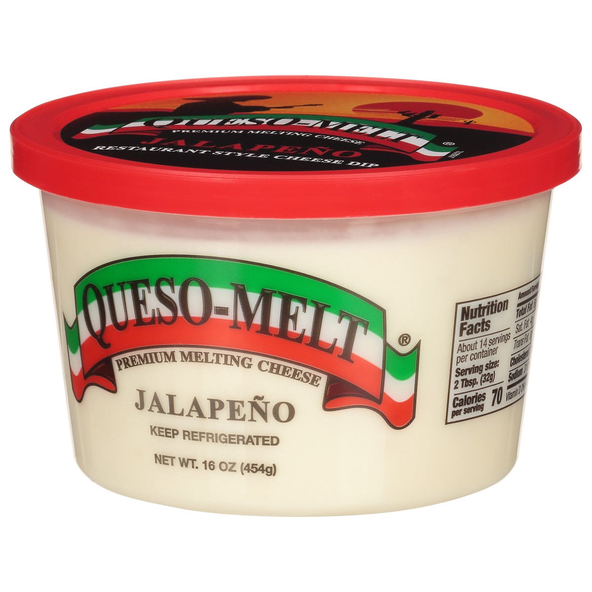 slide 8 of 9, Queso-Melt Jalapeno Cheese Dip, 16 oz