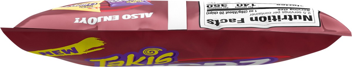 slide 7 of 13, Takis BBQ Blast Chippz 2.5 oz Snack Size Bag, Barbecue Flavored Non-Spicy Tangy Thin-Cut Potato Chips, 2.5 oz