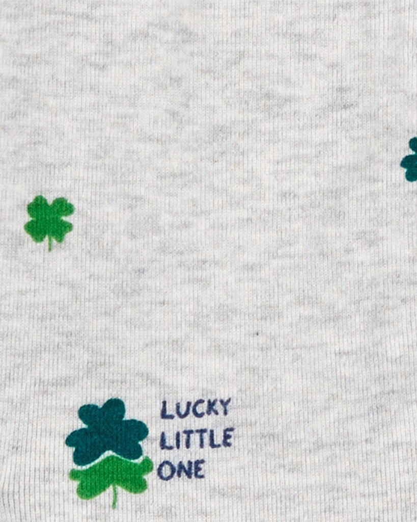 slide 2 of 2, Carter's Baby St. Patrick's Day 2-Way Zip Cotton Sleep & Play Pajamas - Grey Grey PRE, 1 ct