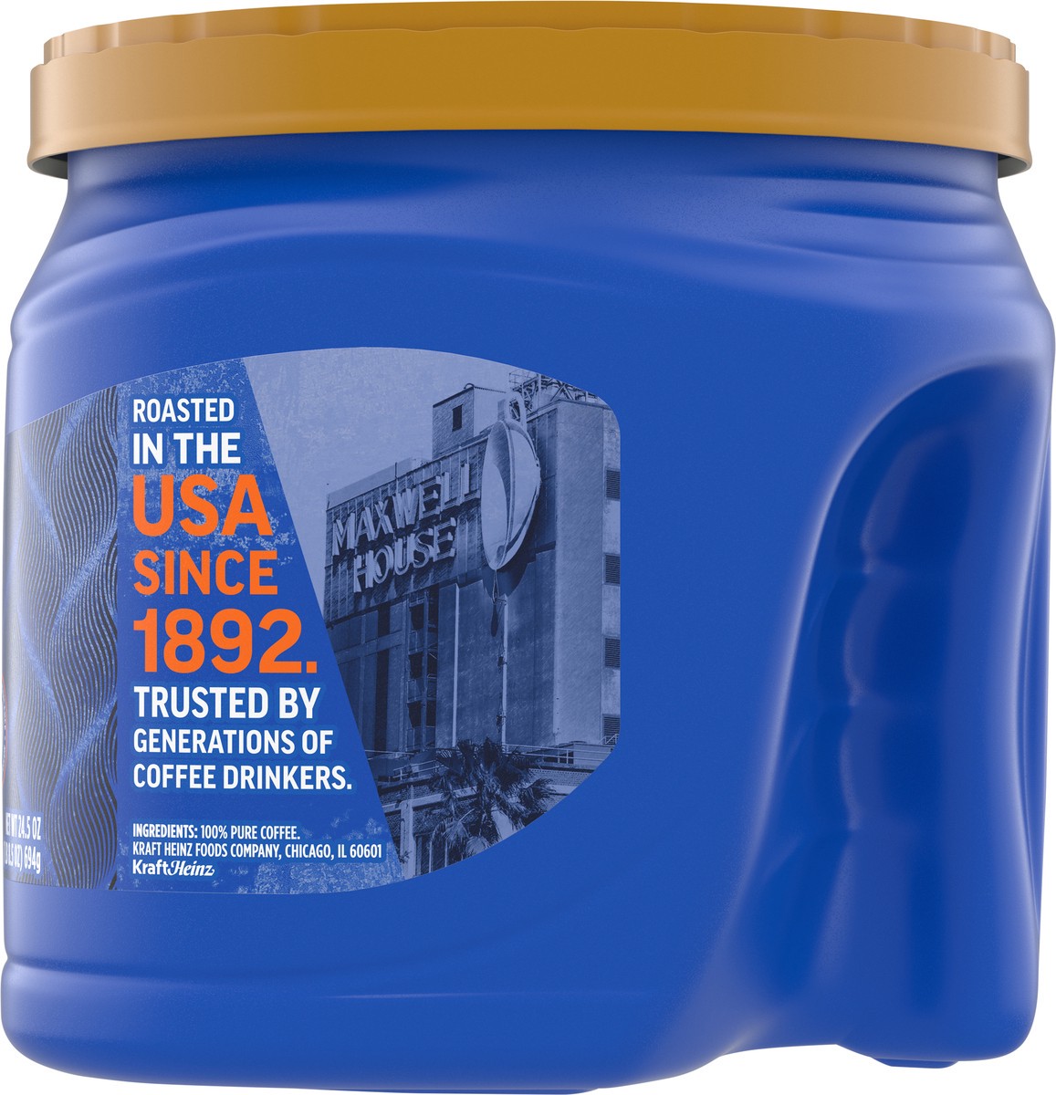 slide 7 of 9, Maxwell House Dark Roast Ground Dark Silk Coffee 24.5 oz, 24.5 oz