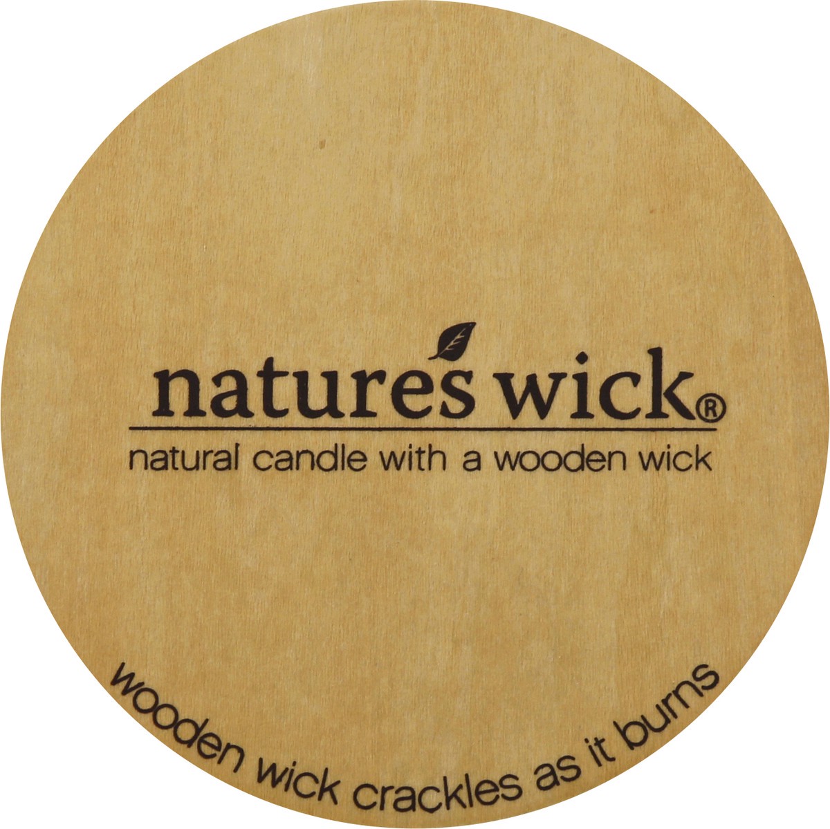 slide 2 of 6, Nature's Wick Teakwood Crackle Burning Jar Candle, 10 Oz, 10 oz