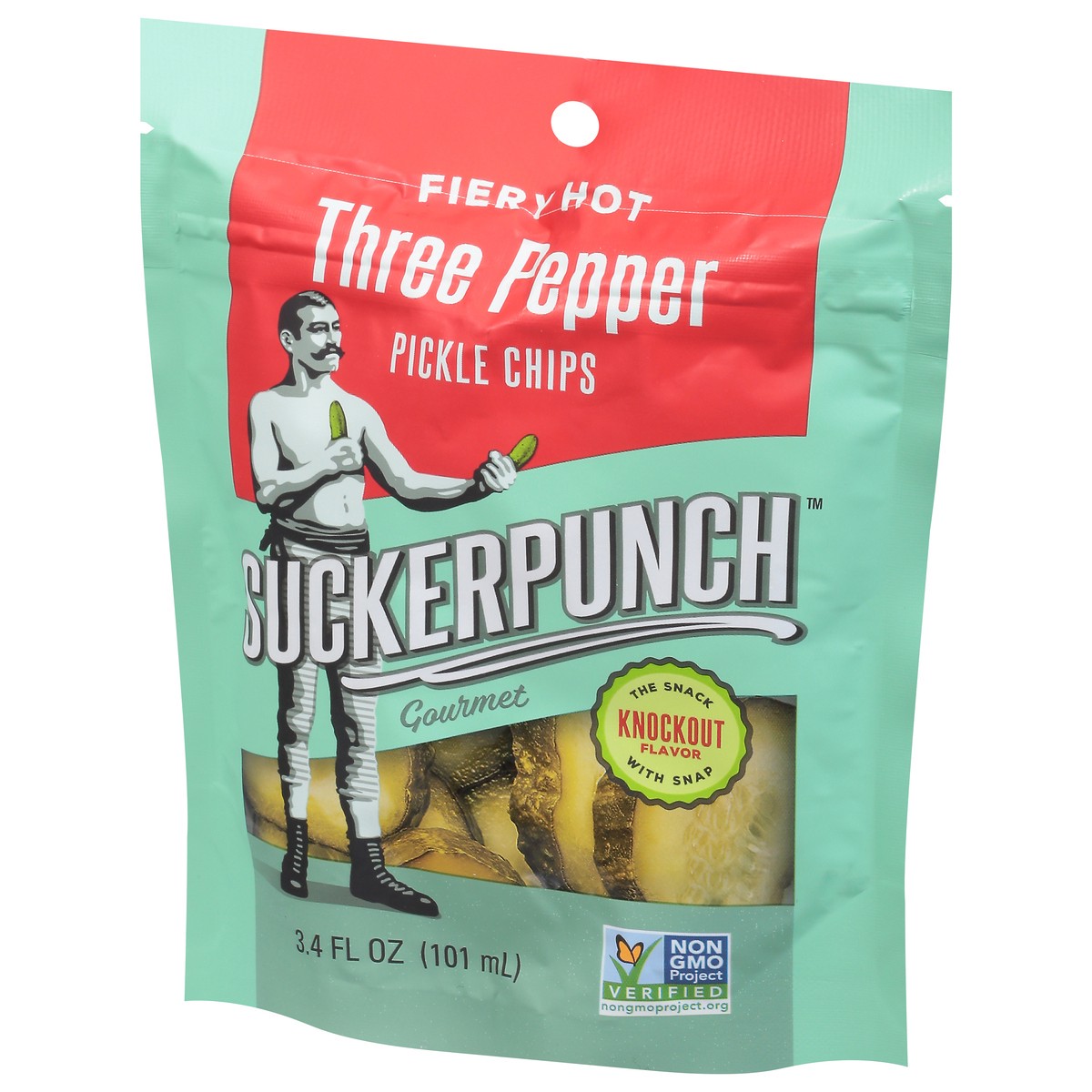 slide 7 of 9, SuckerPunch Gourmet Three Pepper Pickle Pack 3.4 fl oz, 3.4 fl oz