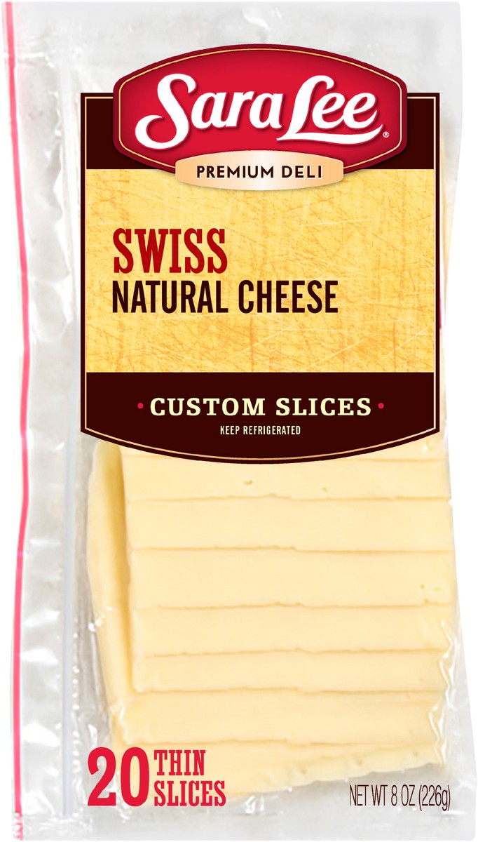 slide 5 of 5, Sara Lee Swiss Natural Cheese, 226.80 g