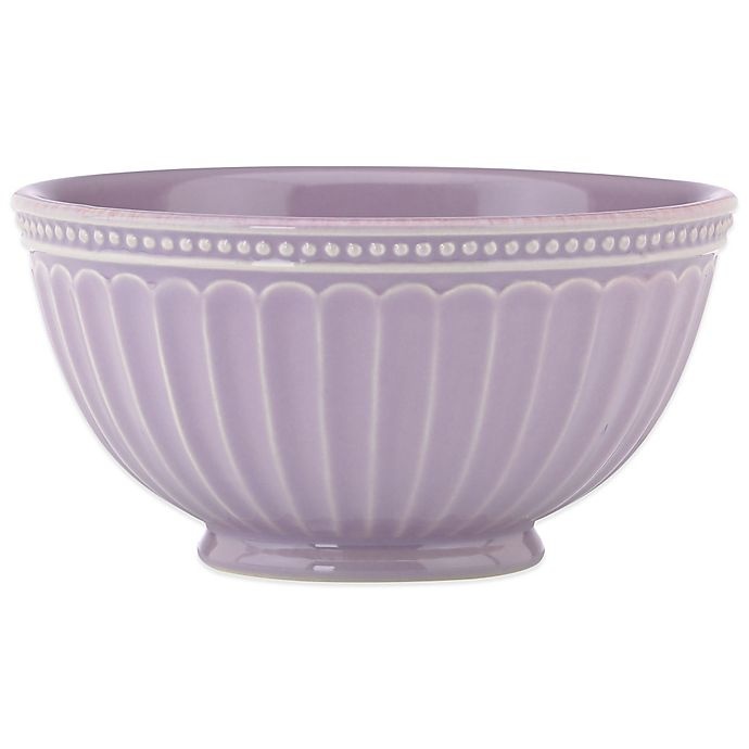 slide 1 of 1, Lenox French Perle Groove All Purpose Bowl - Violet, 1 ct