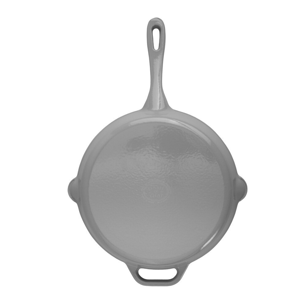 slide 5 of 5, Dash Of That 12 In Enameled Cast Iron Skillet - Grey, 12 in