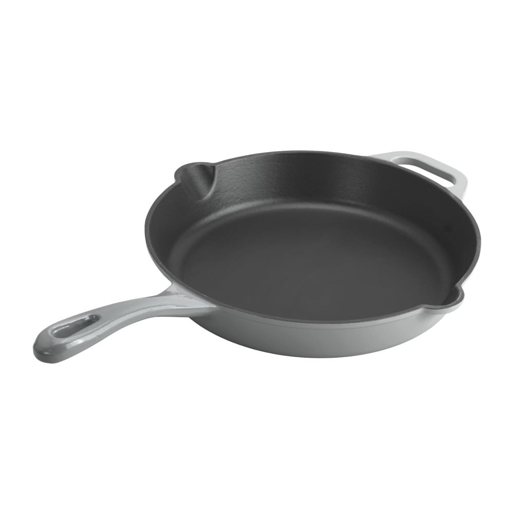slide 2 of 5, Dash Of That 12 In Enameled Cast Iron Skillet - Grey, 12 in